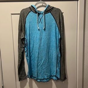 Buckle - XL Blue and Grey lightweight Sweatshirt - NEVER WORN!
